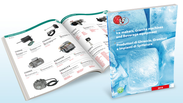 Brochure Onderdelen voor ijsmakers, Granita machines en drankapparatuur